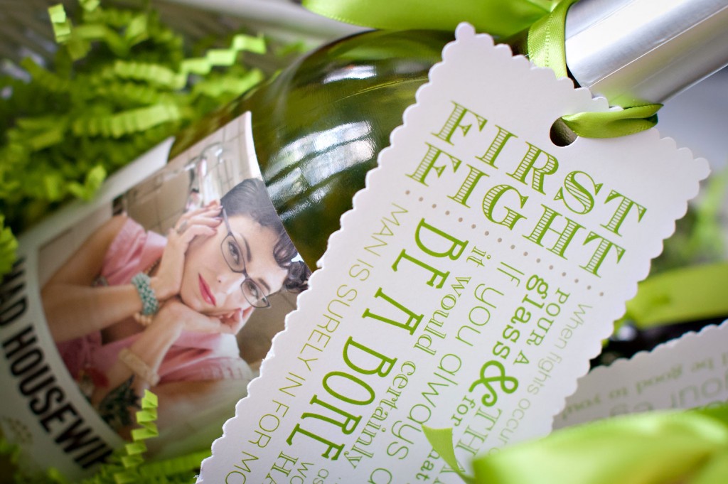 Bridal Shower Gift Idea: Wine Basket With Poems