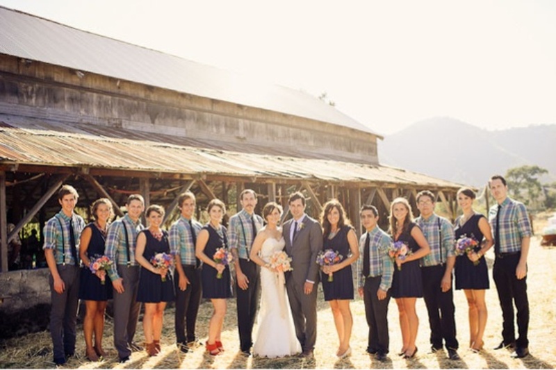 plaid shirts Chicago Style Weddings