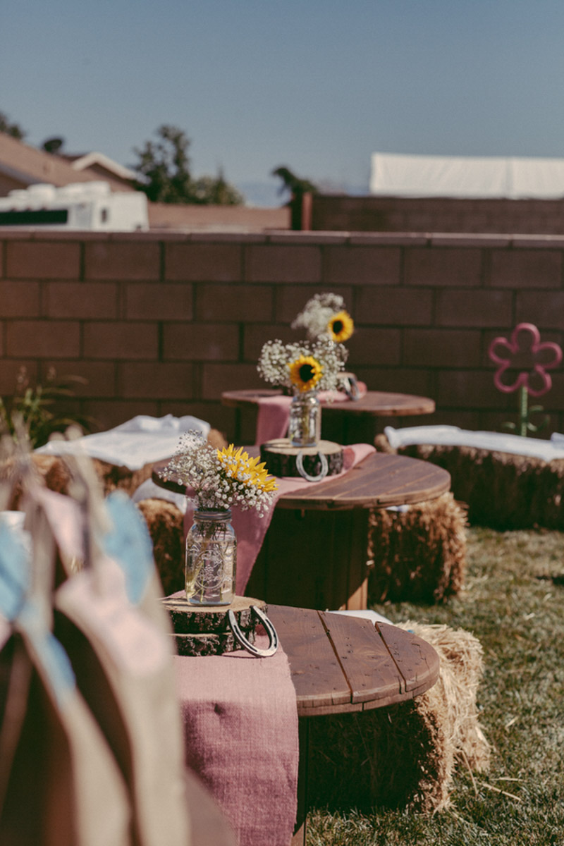 Table Decorations At Rodeo Themed Birthday Party Chicago Style Weddings